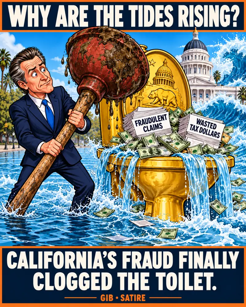 Why are the tides rising? California’s fraud finally clogged the toilet.