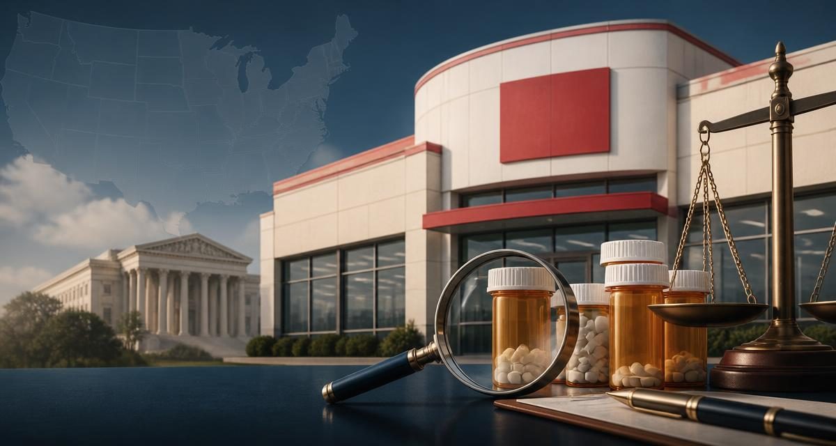 Editorial graphic for CVS agrees to $315 million settlement and stronger dispensing safeguards